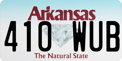 AR license plate 410WUB