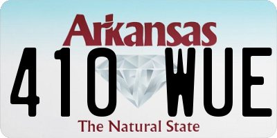 AR license plate 410WUE