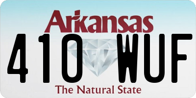 AR license plate 410WUF