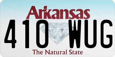 AR license plate 410WUG