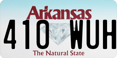 AR license plate 410WUH