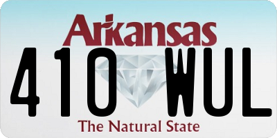 AR license plate 410WUL
