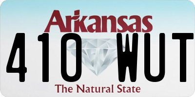 AR license plate 410WUT