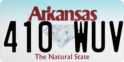 AR license plate 410WUV