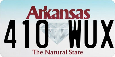 AR license plate 410WUX