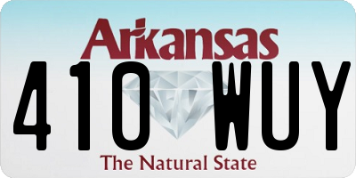 AR license plate 410WUY