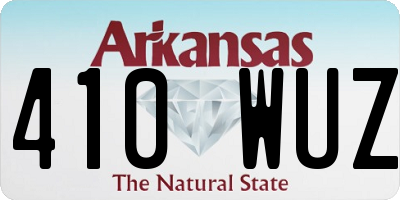 AR license plate 410WUZ