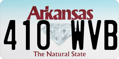 AR license plate 410WVB