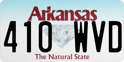 AR license plate 410WVD