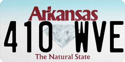 AR license plate 410WVE