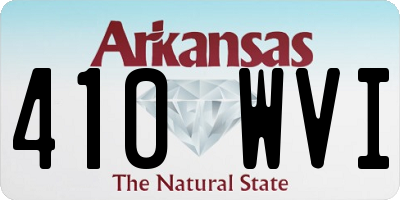 AR license plate 410WVI