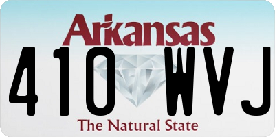 AR license plate 410WVJ
