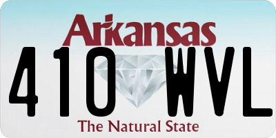 AR license plate 410WVL