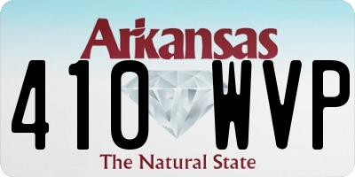 AR license plate 410WVP