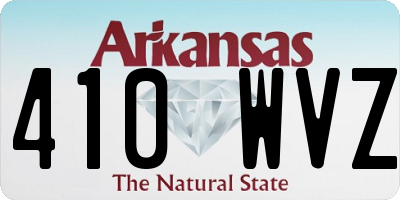 AR license plate 410WVZ