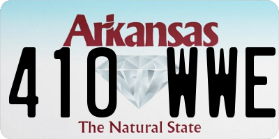 AR license plate 410WWE