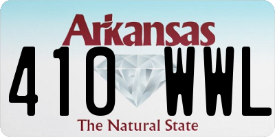 AR license plate 410WWL