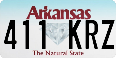 AR license plate 411KRZ