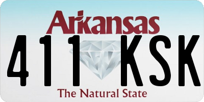 AR license plate 411KSK