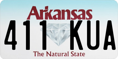AR license plate 411KUA