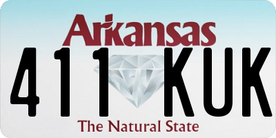 AR license plate 411KUK