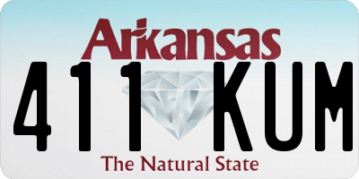 AR license plate 411KUM