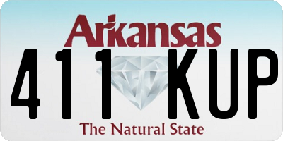 AR license plate 411KUP