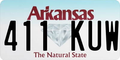 AR license plate 411KUW