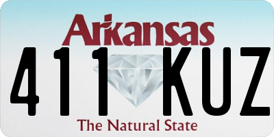 AR license plate 411KUZ