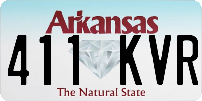 AR license plate 411KVR