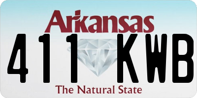 AR license plate 411KWB