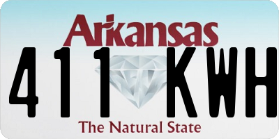 AR license plate 411KWH