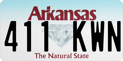 AR license plate 411KWN