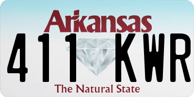 AR license plate 411KWR