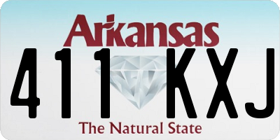 AR license plate 411KXJ