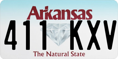 AR license plate 411KXV
