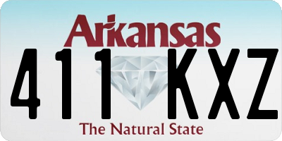 AR license plate 411KXZ