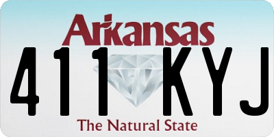AR license plate 411KYJ