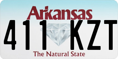 AR license plate 411KZT
