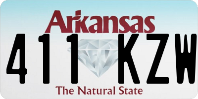 AR license plate 411KZW