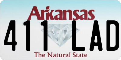 AR license plate 411LAD