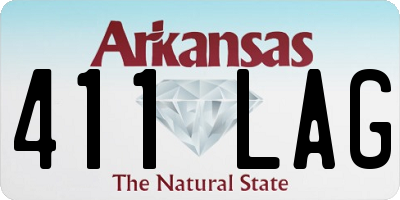 AR license plate 411LAG