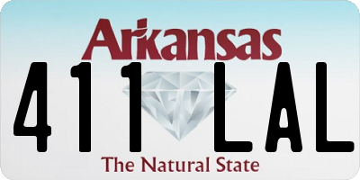 AR license plate 411LAL