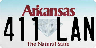 AR license plate 411LAN