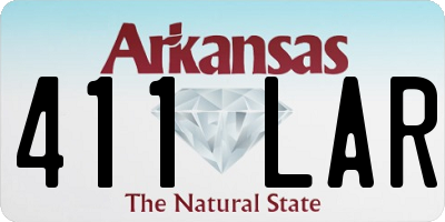 AR license plate 411LAR