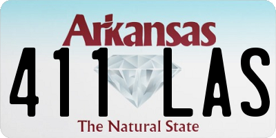 AR license plate 411LAS