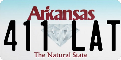 AR license plate 411LAT