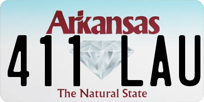 AR license plate 411LAU