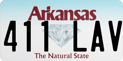 AR license plate 411LAV
