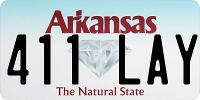 AR license plate 411LAY